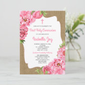 Uitnodiging voor de eerste Heilige Communie van de (Staand voorkant)