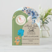 Uitnodiging voor de eerste verjaardag (Staand voorkant)