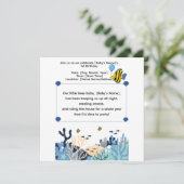 Uitnodiging voor de eerste verjaardag van de Schat (Staand voorkant)