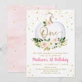 Uitnodiging voor de eerste verjaardag van Little P (Voorkant / Achterkant)