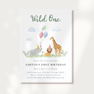 Uitnodiging voor de eerste verjaardag van Wild One