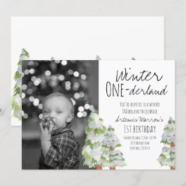 Uitnodiging voor de eerste verjaardag van winterla