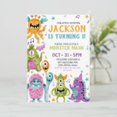 Uitnodiging voor de eerste verjaardagsfeestje van (Staand voorkant)