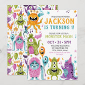 Uitnodiging voor de eerste verjaardagsfeestje van (Voorkant / Achterkant)