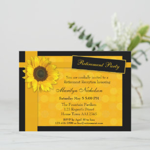 Uitnodiging voor de Elegant Sunflower Retirement P