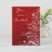 Uitnodiging voor de elegante Holiday partij (Staand voorkant)