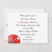 Uitnodiging voor de elegante Holiday partij (Achterkant)