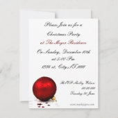 Uitnodiging voor de elegante Holiday partij (Achterkant)