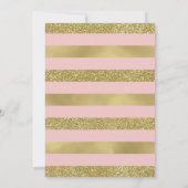 Uitnodiging voor de Engagement Party, Faux Glitter (Achterkant)