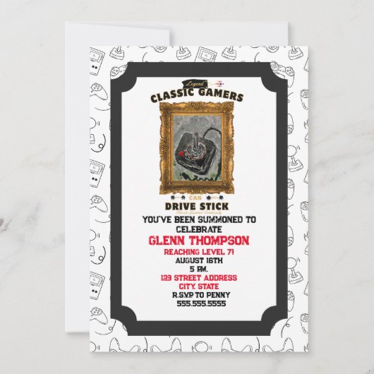 Uitnodiging voor de fantastische visie van klassie (Voorkant)