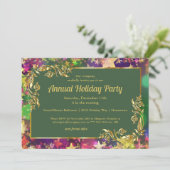 Uitnodiging voor de feestdag Confetti (Staand voorkant)