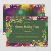 Uitnodiging voor de feestdag Confetti (Voorkant / Achterkant)