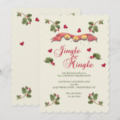 Uitnodiging voor de feestdag in Jingle en Mingle (Voorkant / Achterkant)