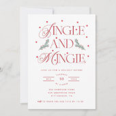 Uitnodiging voor de feestdag in Jingle en Mingle (Voorkant)