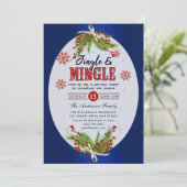 Uitnodiging voor de feestdag in Jingle & Mingle (Staand voorkant)