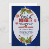 Uitnodiging voor de feestdag in Jingle & Mingle (Voorkant / Achterkant)