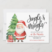 Uitnodiging voor de feestdag in Jingle & Mingle (Voorkant)