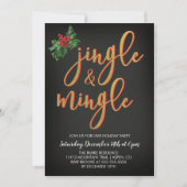 Uitnodiging voor de feestdag in Jingle & Mingle (Voorkant)
