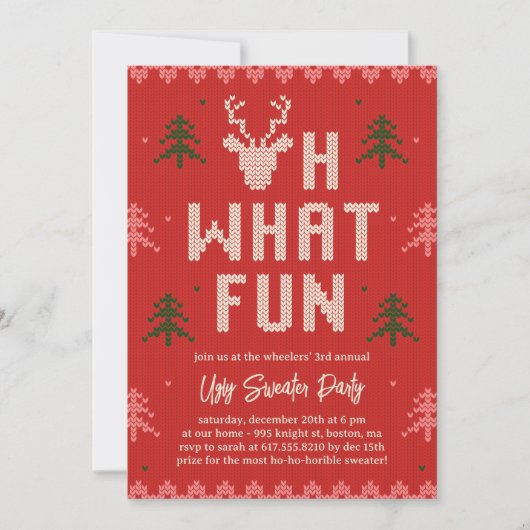 Uitnodiging voor de feestdag met de feestdag voor  (Voorkant)