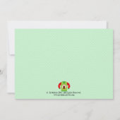 Uitnodiging voor de feestdag met de feestdag voor  (Achterkant)