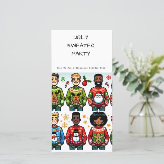 Uitnodiging voor de feestdag met de feestdag voor (Staand voorkant)