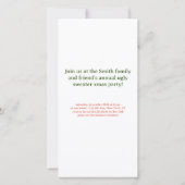 Uitnodiging voor de feestdag met de feestdag voor (Achterkant)