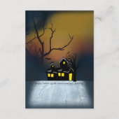 Uitnodiging voor de feestdag van Halloween Informatiekaartje (Achterkant)