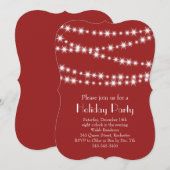 Uitnodiging voor de feestdag van Twinkle Lights (Voorkant / Achterkant)