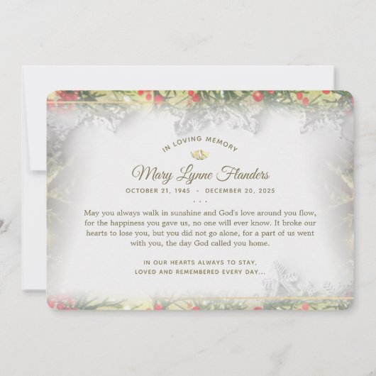 Uitnodiging voor de feestdag voor de viering van d (Achterkant)