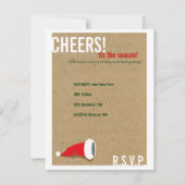 Uitnodiging voor de feestdag voor het testen van w (Achterkant)