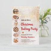 Uitnodiging voor de feestelijke kerstviering (Staand voorkant)