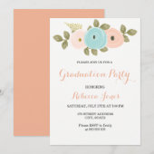 Uitnodiging voor de Floral Gradual Party - Sweet P (Voorkant / Achterkant)