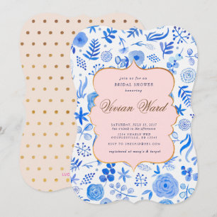 Uitnodiging voor de French Blue Bridal Shower