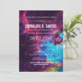 Uitnodiging voor de Galaxy Memorial Service (Staand voorkant)