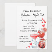 uitnodiging voor de galentijnen (Voorkant / Achterkant)