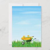 Uitnodiging voor de Gardening Party voor meisjes (Achterkant)