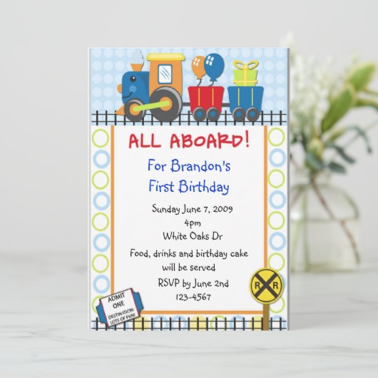 Uitnodiging voor de geboorte (Staand voorkant)