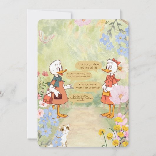  uitnodiging voor de geboorte (Voorkant)