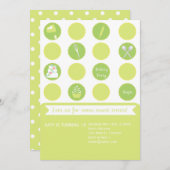 Uitnodiging voor de geboorte van de Baking Party (Voorkant / Achterkant)