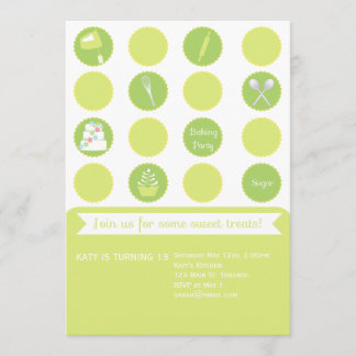 Uitnodiging voor de geboorte van de Baking Party