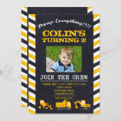  uitnodiging voor de geboorte van de bouwpartij (Voorkant / Achterkant)