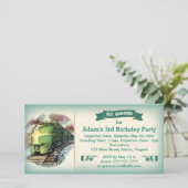 uitnodiging voor de geboorte van Diesel Train (Staand voorkant)