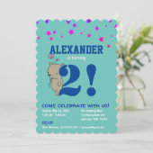 Uitnodiging voor de geboorte van een speciaal baby (Staand voorkant)