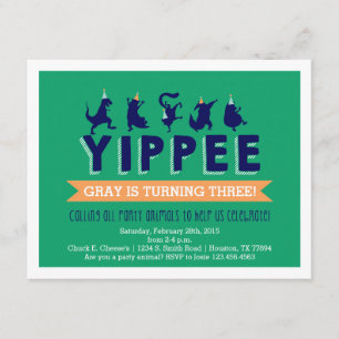 Uitnodiging voor de geboorte van kinderen