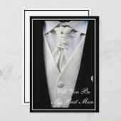 Uitnodiging voor de Getuige van de Bruidegom (Voorkant / Achterkant)