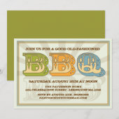 Uitnodiging voor de goede oude BBQ-landenstijl (Voorkant / Achterkant)