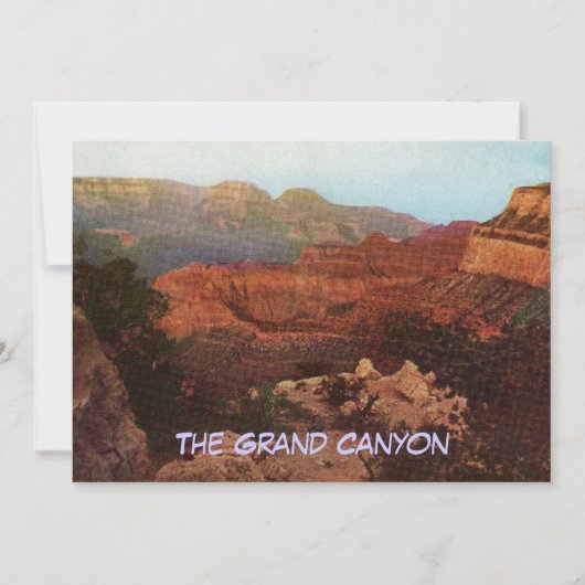 Uitnodiging voor de Grand Canyon Party (Voorkant)