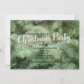 Uitnodiging voor de Groene Kerstavond Pine Holiday (Voorkant)