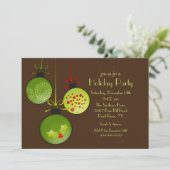 Uitnodiging voor de Groene Kerstfeestdag (Staand voorkant)