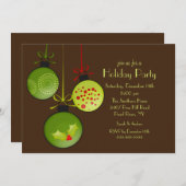 Uitnodiging voor de Groene Kerstfeestdag (Voorkant / Achterkant)